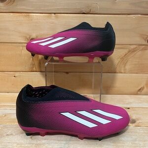 New Adidas X Speedportal+ FG J GZ5120 Unisex Black/Pink Soccer Cleats